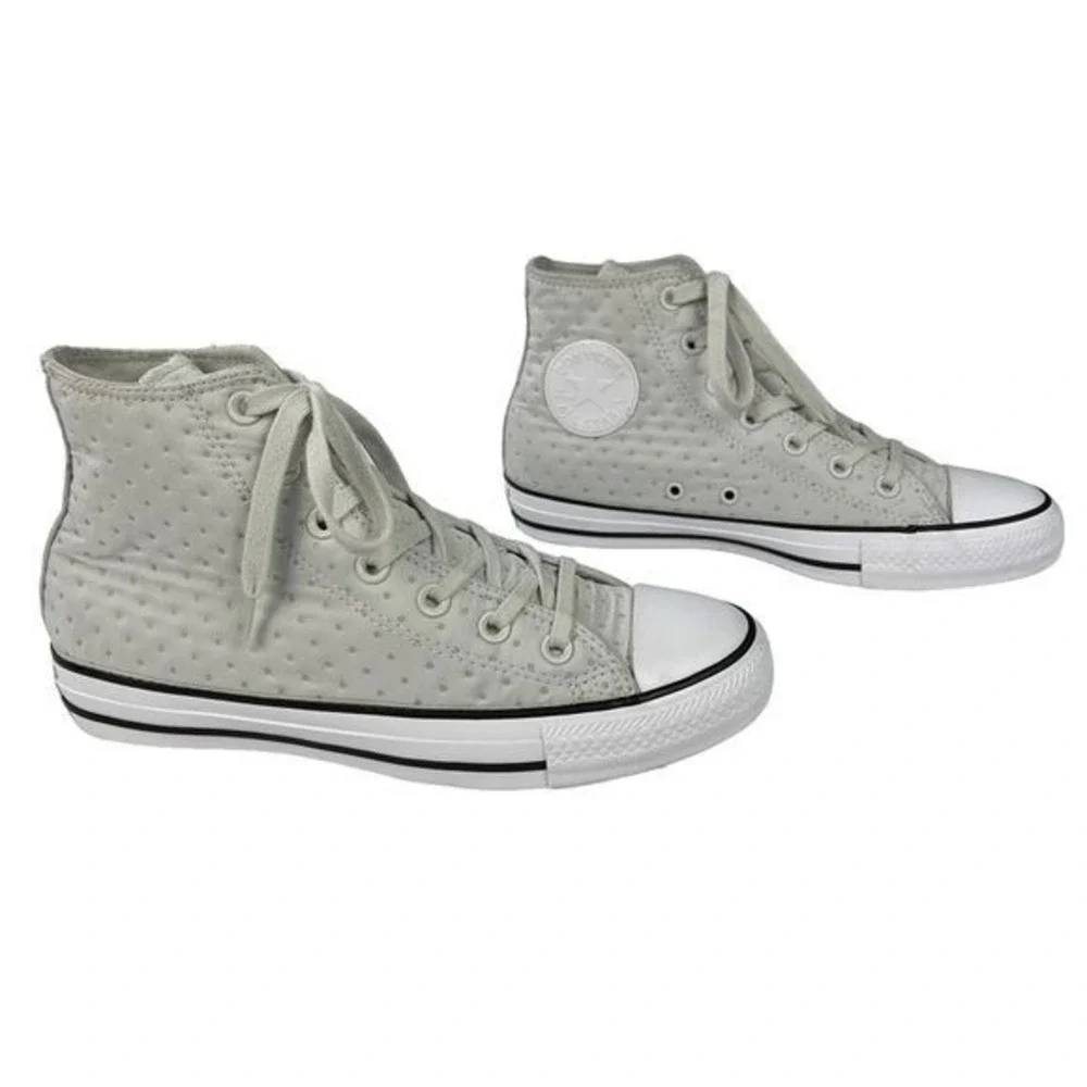 Converse Sneakers Womens 8 All Star Chuck Taylor Neoprene Hi Top Gray Shoes - Picture 2 of 11